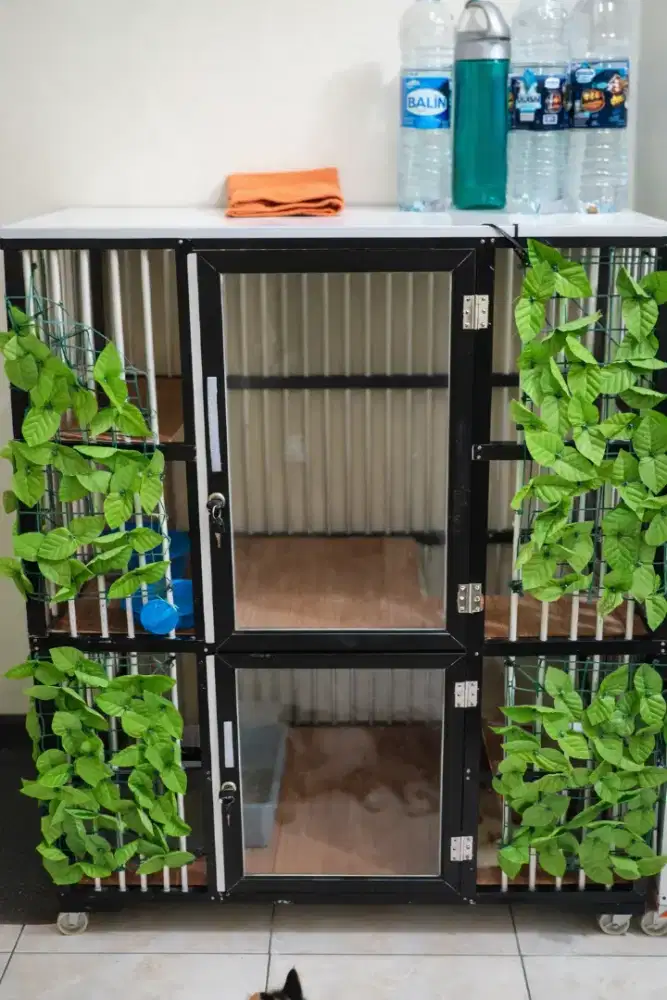 Kandang Kucing Premium 2 Tingkat – FULLSET