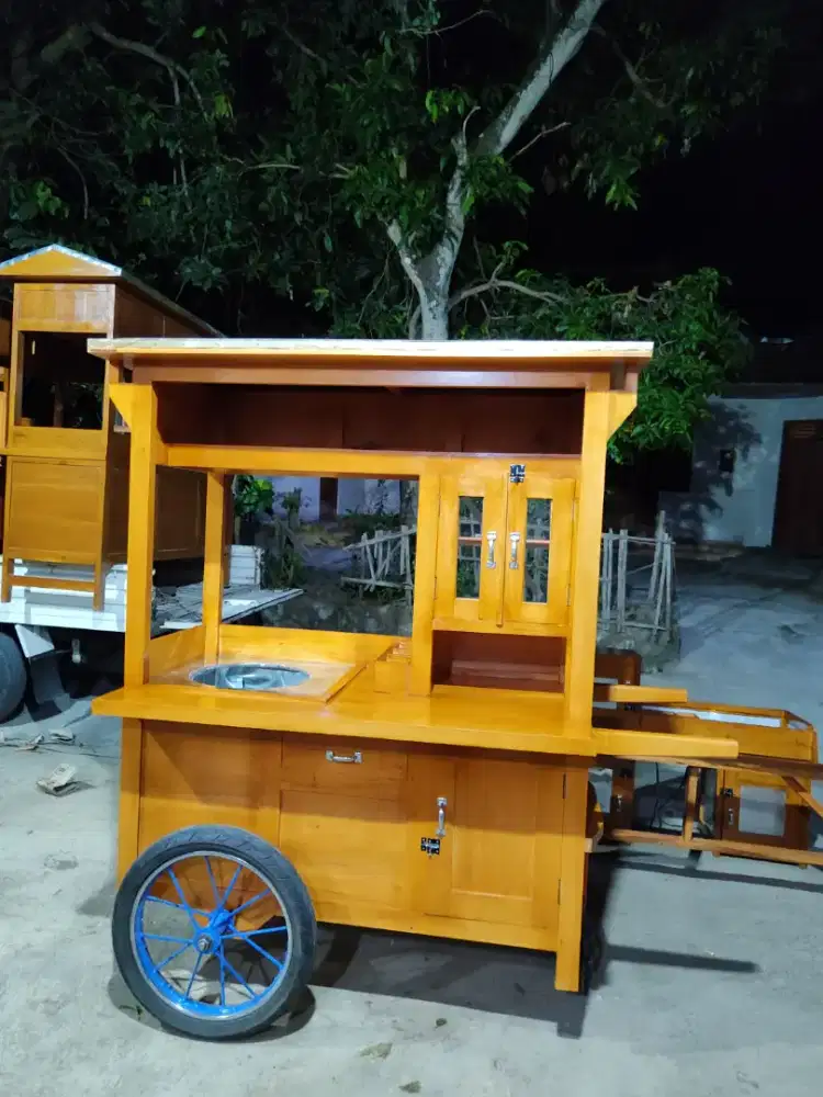 Sedia Gerobak Angkringan, Bakso Mie Ayam, Bubur, Sate, Soto, Pecel dll