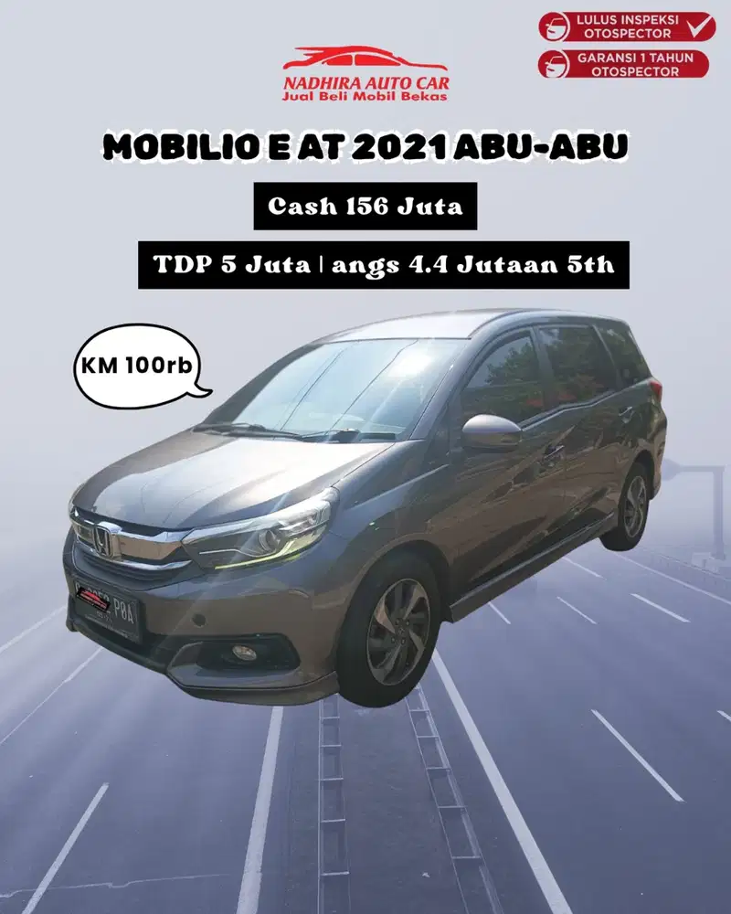 DP 5 Juta Mobilio E AT 2021 Abu-abu
