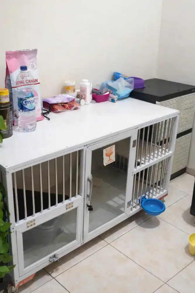 “Kandang Kucing Premium 1 Tingkat – FULLSET, Tinggal Pakai