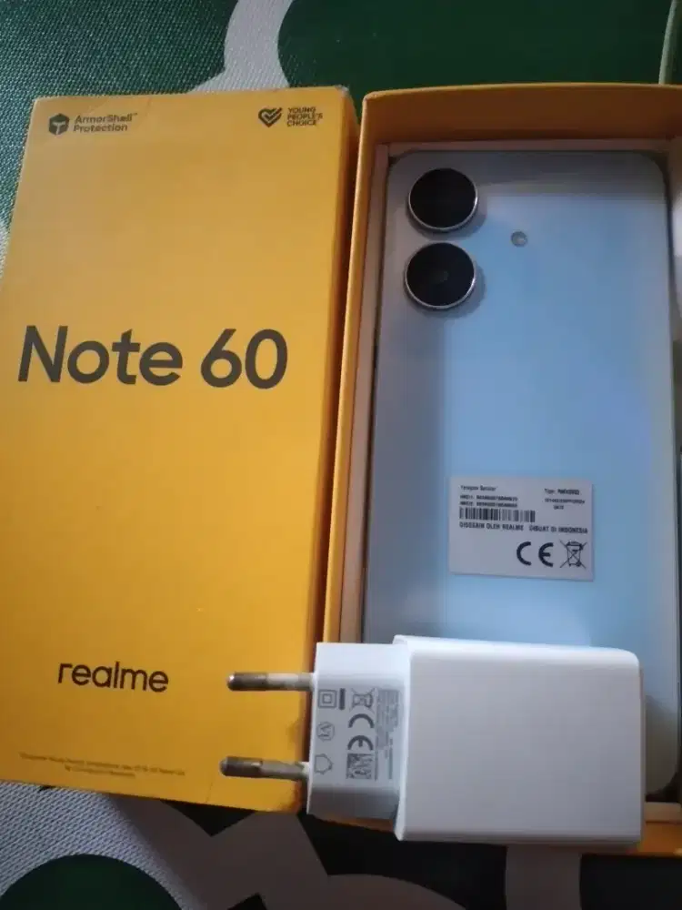 Realme note 60 ram6+/128 fullset ori smua