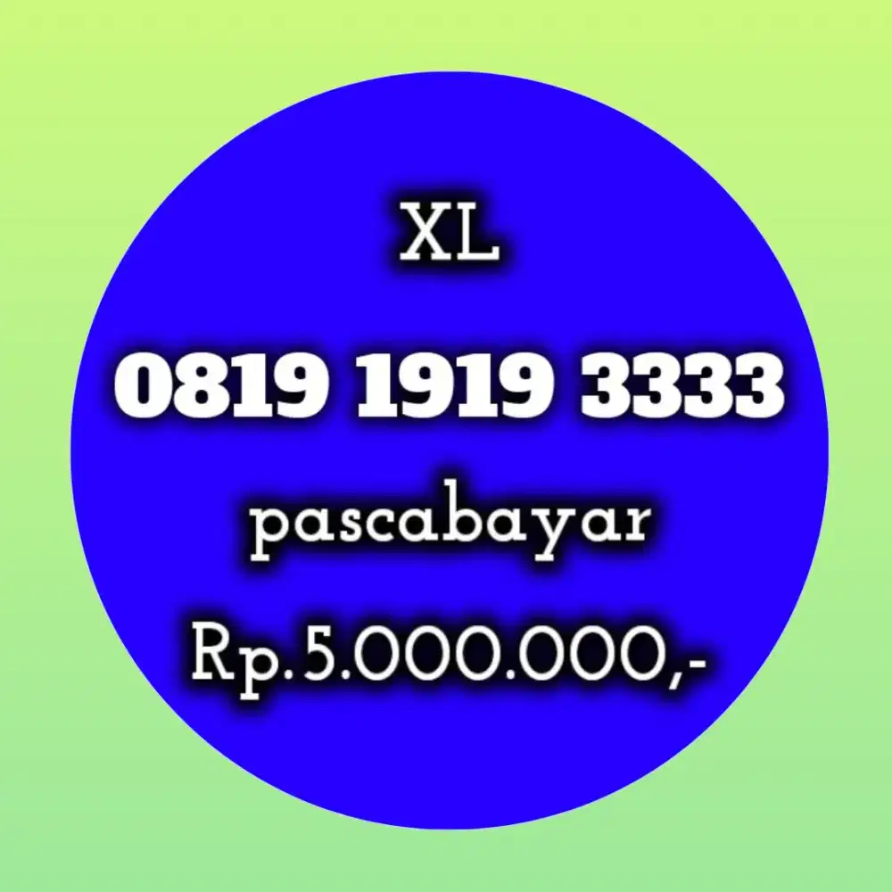 NOMOR CANTIK XL 1919 3333