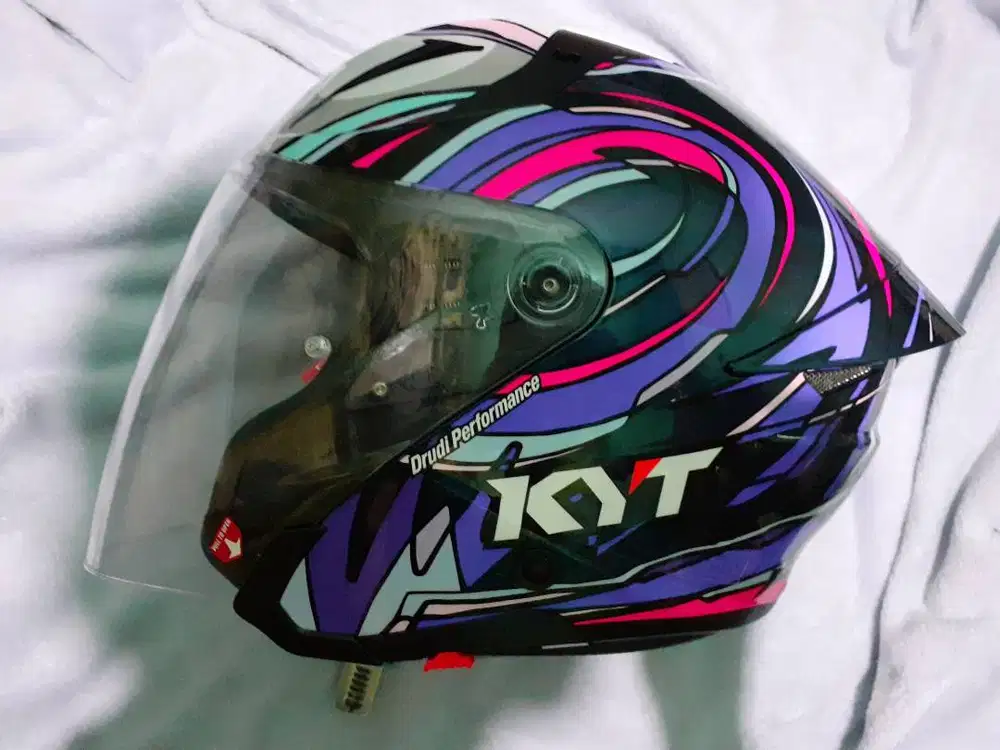 KYT TTR JET BASTIANINI,SIZE L, PEMAKAIAN BARU 1 BULAN, MASIH MULUS100%