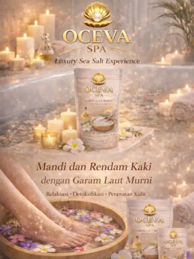 Garam Spa perawatan kecantikan OCEVA SPA Sea Salt murni laut Aceh