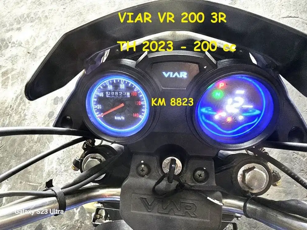 O8I9.OI92.3O75 Viar 3 Rd/200cc VR200-3R th 2023 Km 8823 Jarang pakai