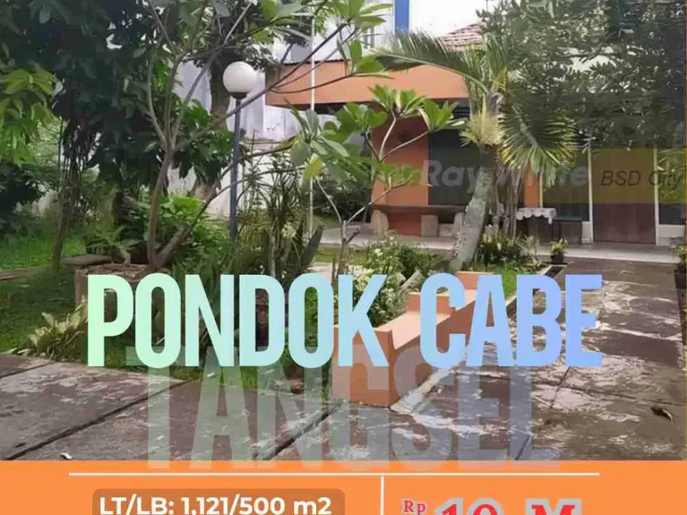 Rumah Luas Tanah 1121 m2 di Pondok Cabe Udik Pamulang Tangsel