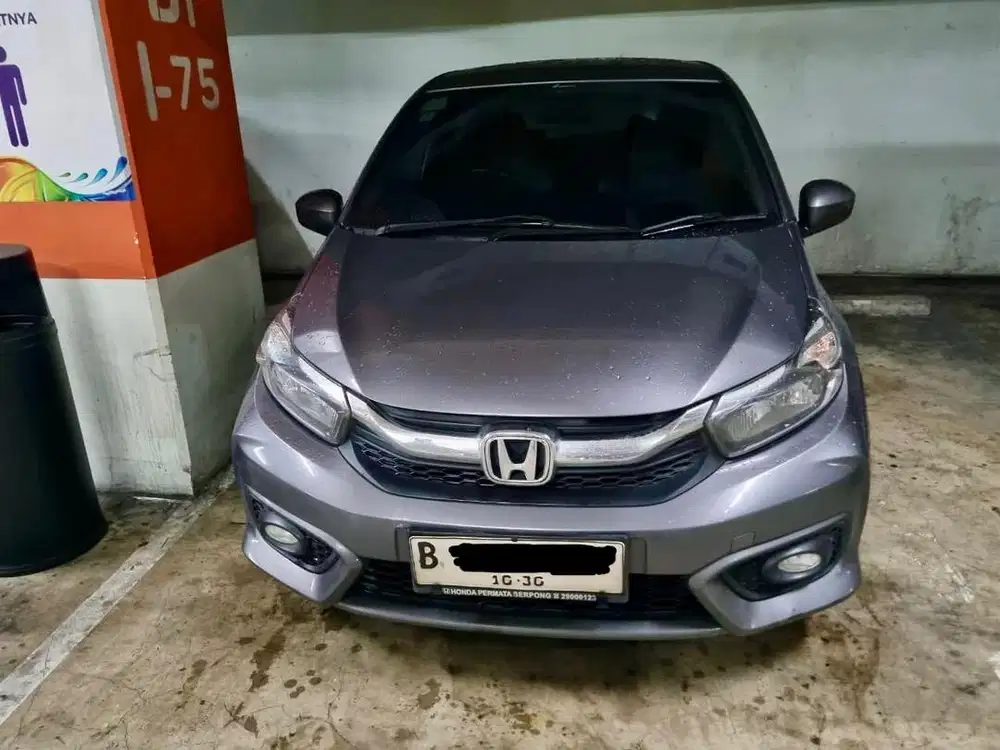 honda brio satya 1.2 tipe e cvt matic tahun 2020 warna abu abu