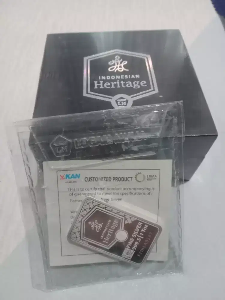 Jual perak heritage antam 1 oz