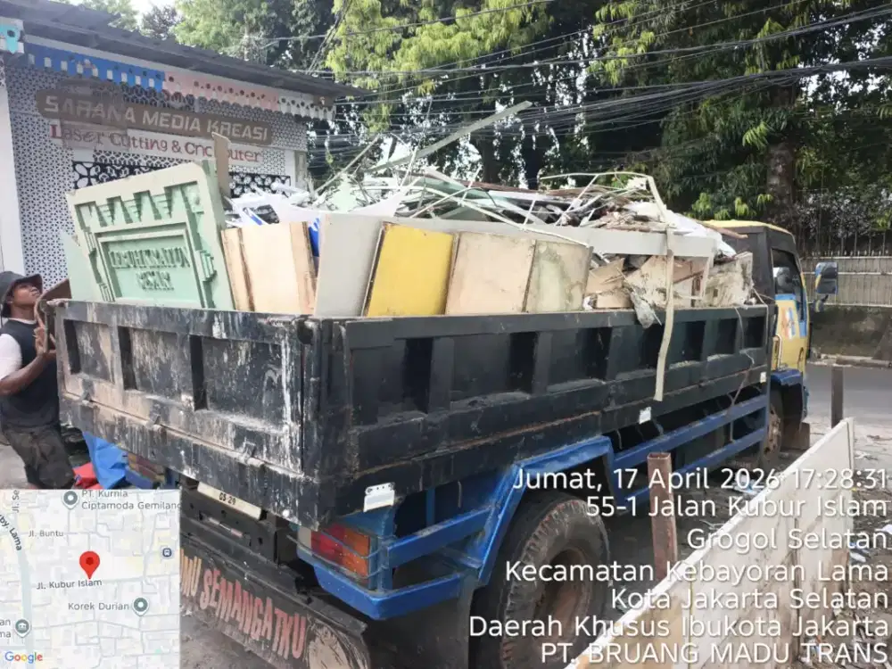 Jasa buang puing dan sampah