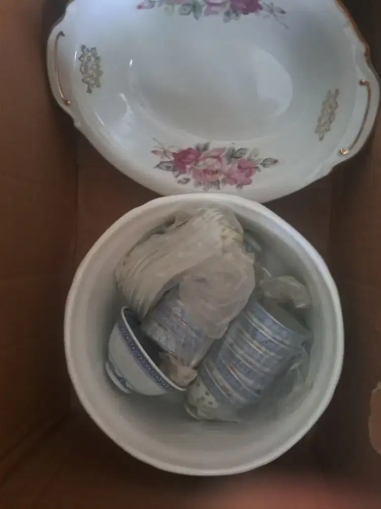 Jual mangkok, cangkir, toples antik