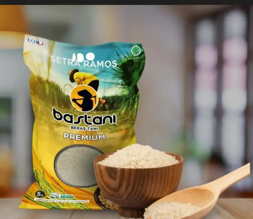Beras ukuran 5kg merk koala/bastani/cantik manis/unglu