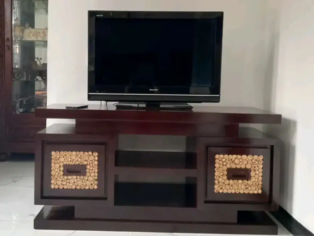 Buffet Minimalis Laci Koin Kayu Jati Panjang 120cm Terlaris