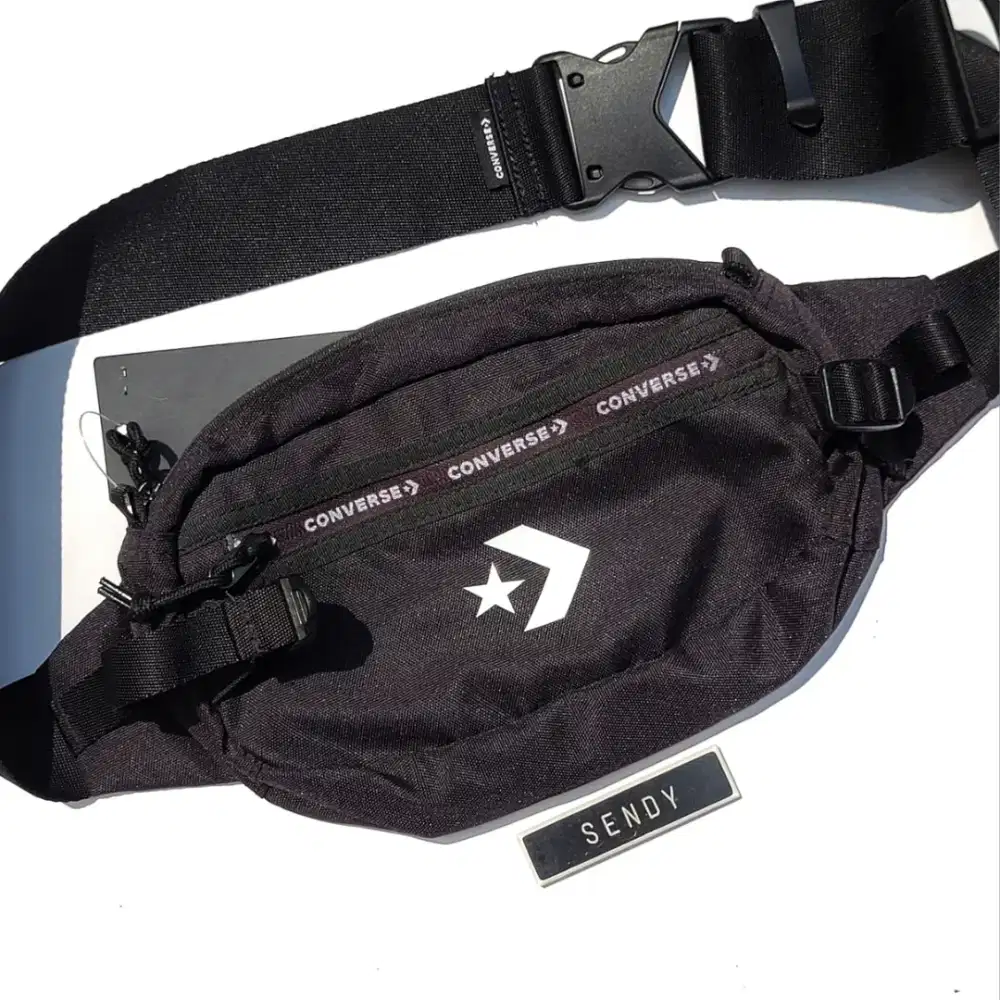 Converse Transition Sling Original Black  Tas Pinggang Waistbag