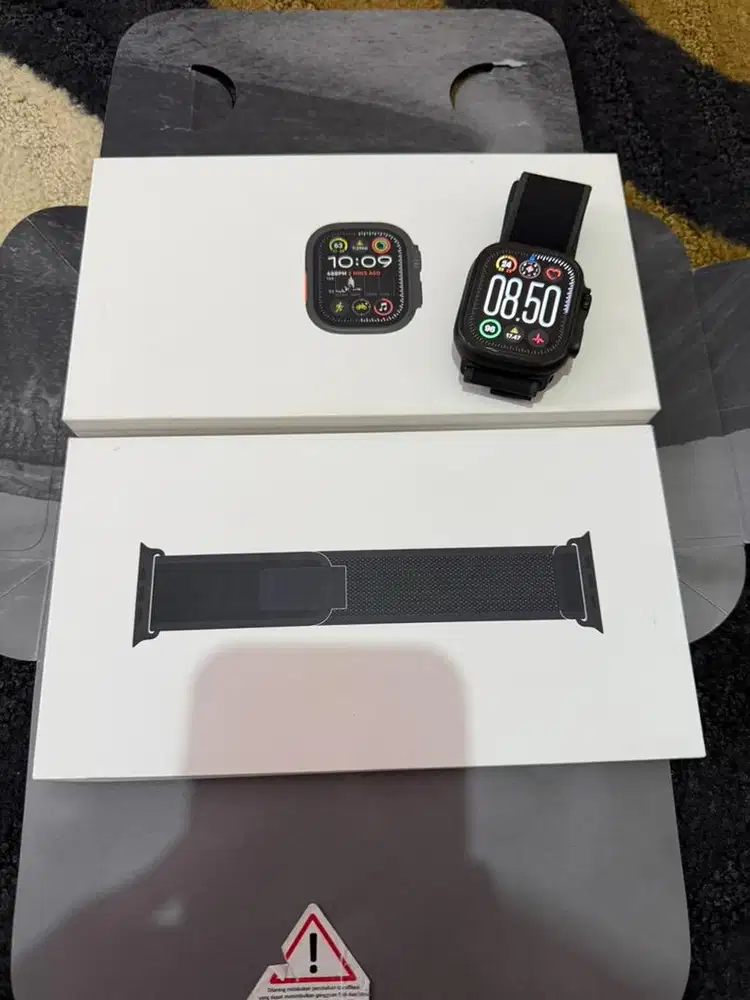 Apple watch ultra 2 black titanium 49mm GPS fullset resmi IBOX ID/A