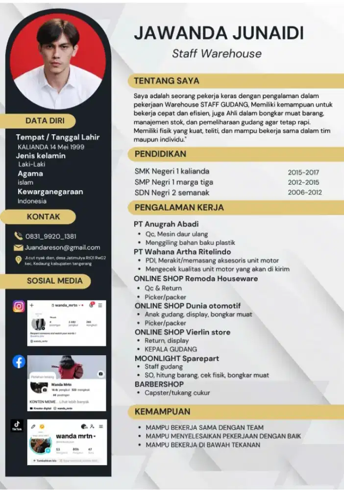 Saya sedang mencari pekerjaan