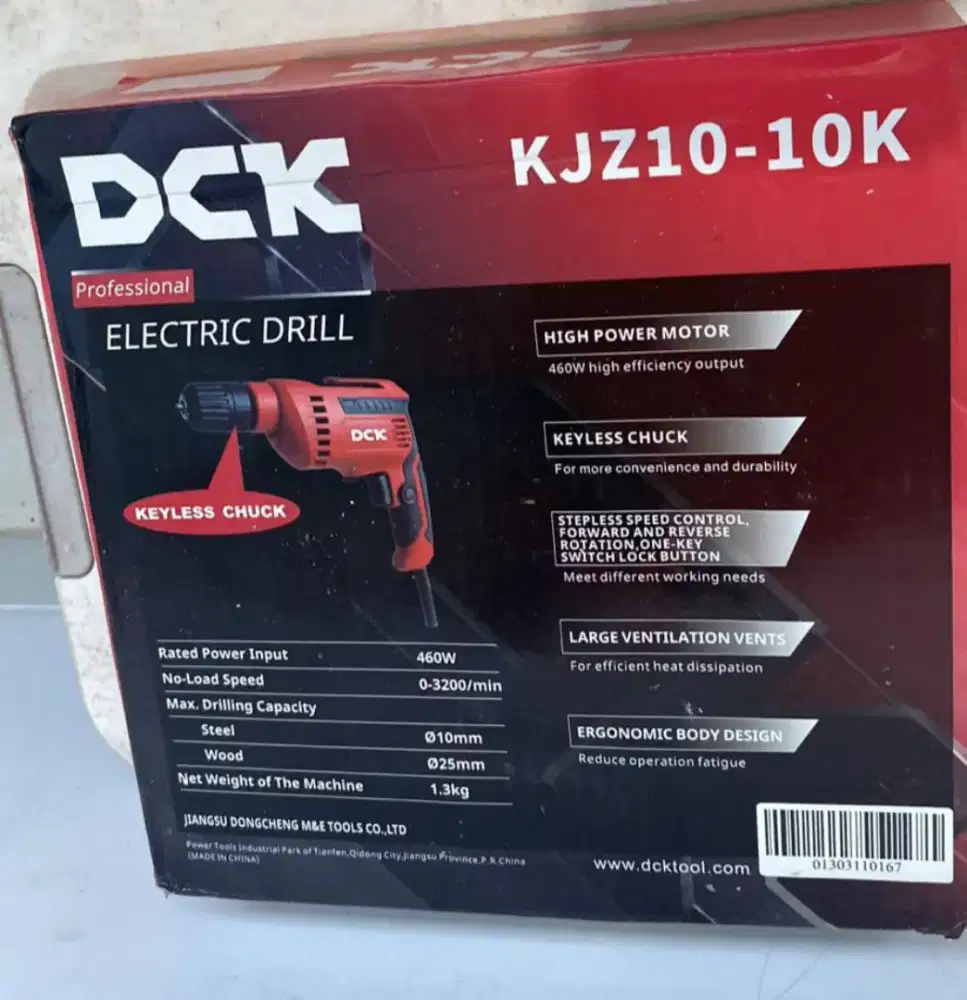 Bor Hand Dril DCK KZJ10-10K