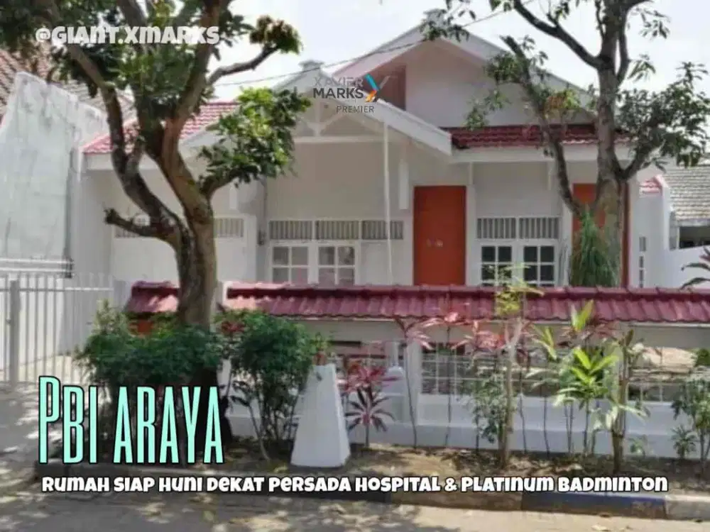 Rumah strategis dekat Rumah Sakit persada dan Plaza di PBI Araya Malang
