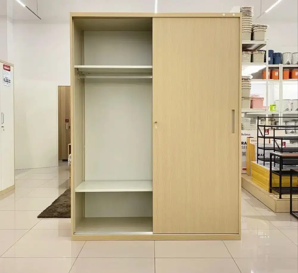 Lemari Pakaian Besi Sliding Archy Selma