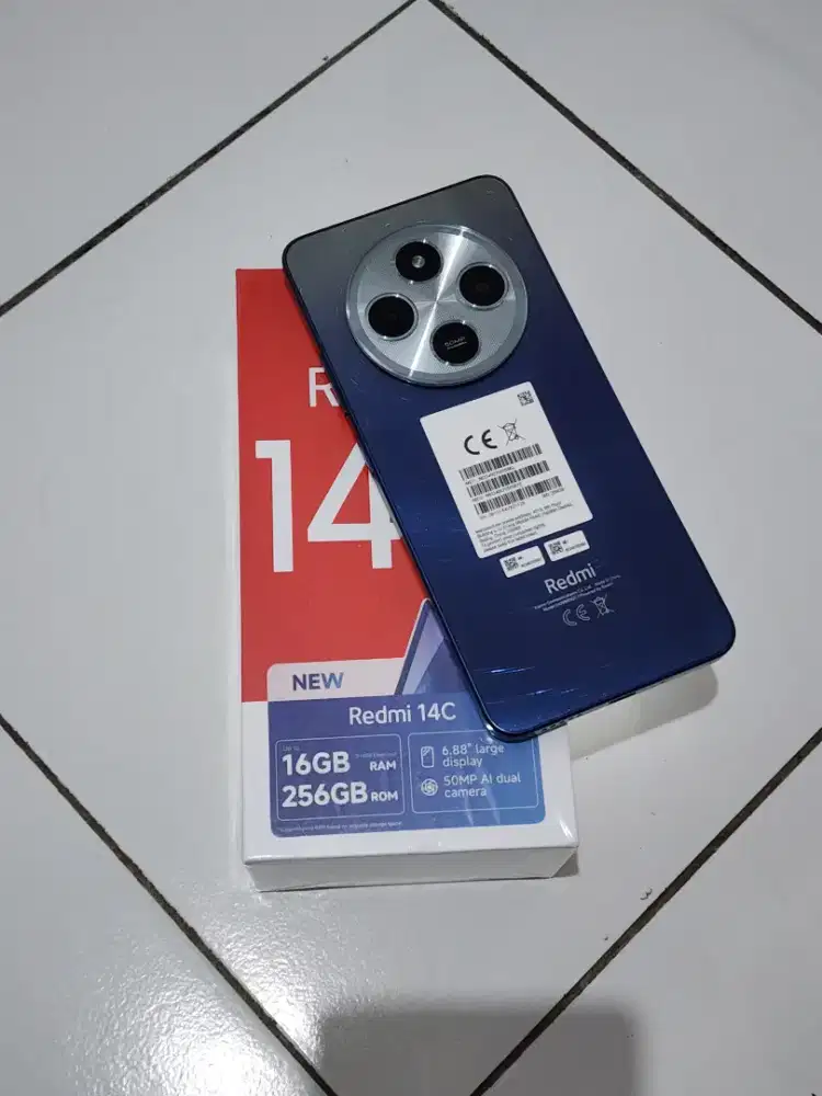 Xiaomi Redmi 14C ram 8gb 256GB bening lengkap