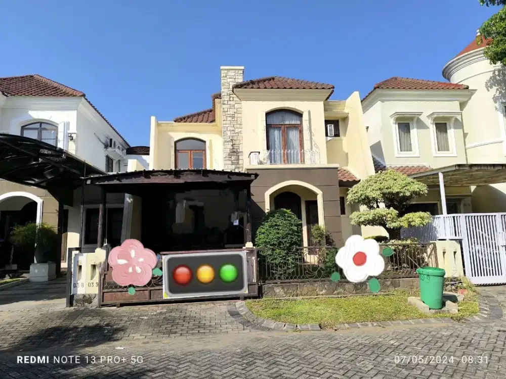 Harga Under Market Luas 180, Rumah Wisata Bukit Mas, Siap Huni, Wiyung, Surabaya Barat