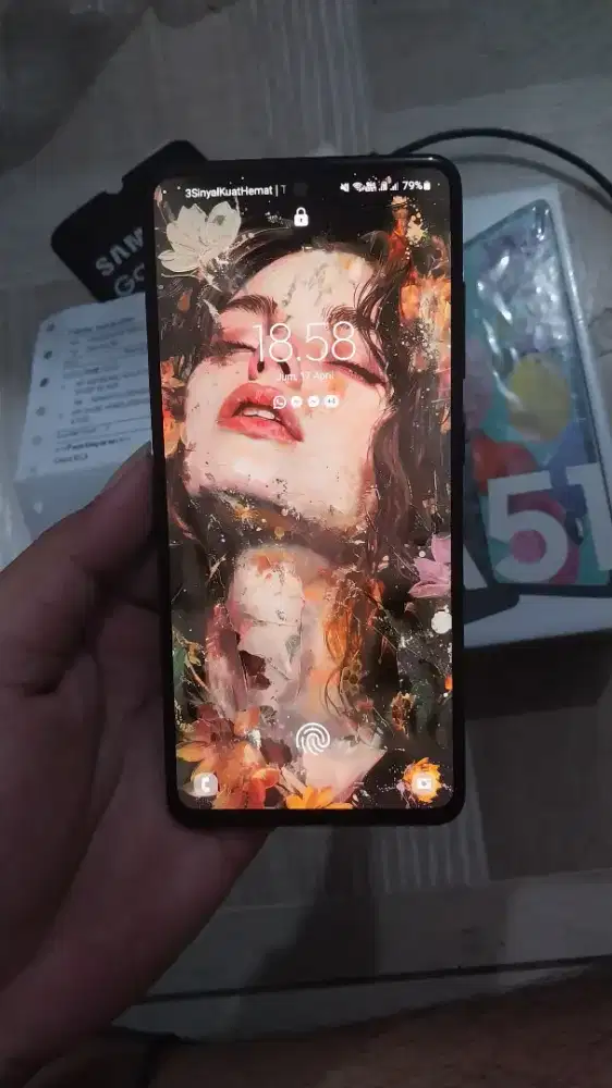 Samsung A51 ram 6/128 fullset sampai nota minus shadow mode gelap ilan