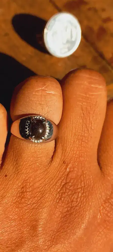 Cincin Kalimaya Black Opal Kantoran