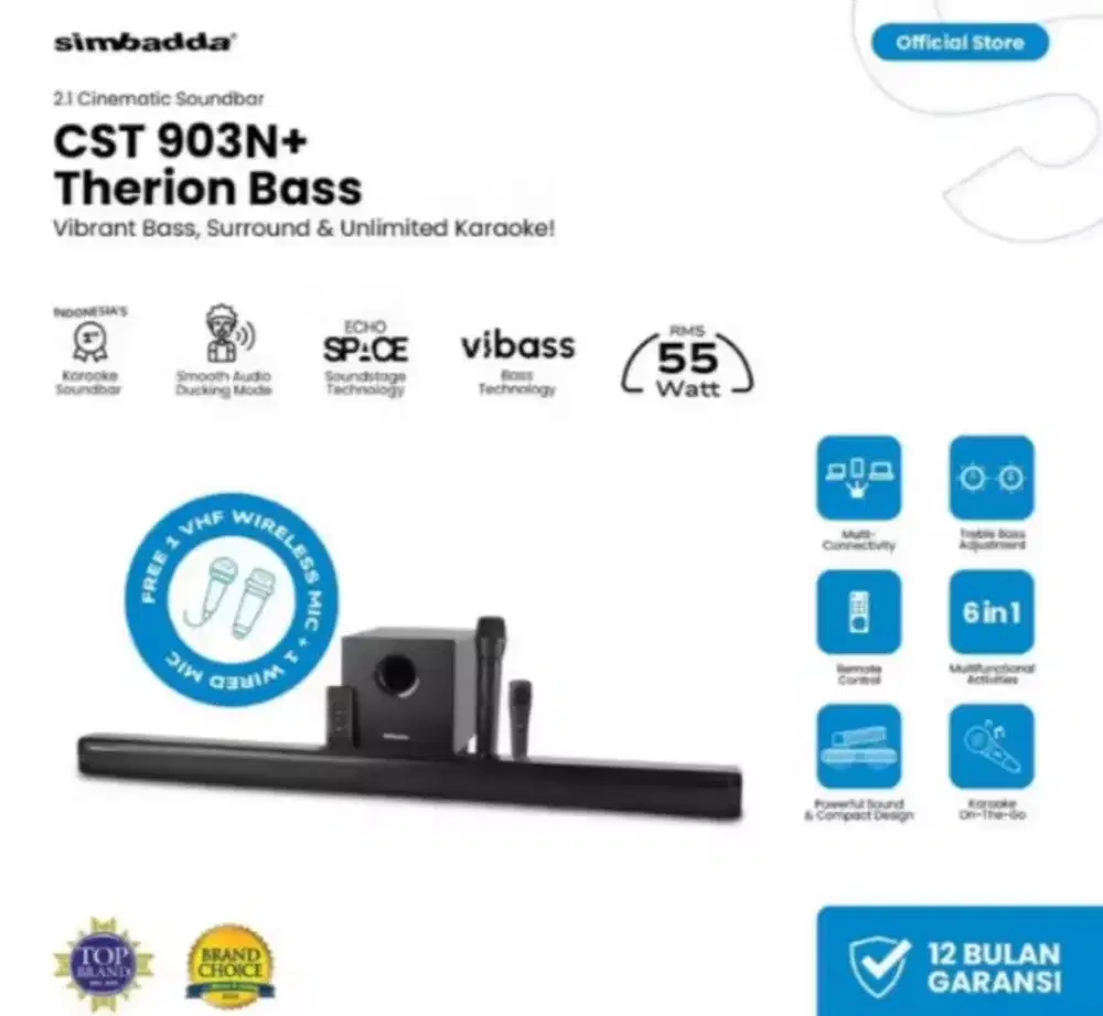Jual soundbar merek simbada cst 903+