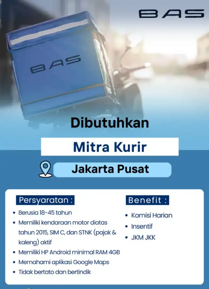 LOKER MITRA KURIR JAKARTA