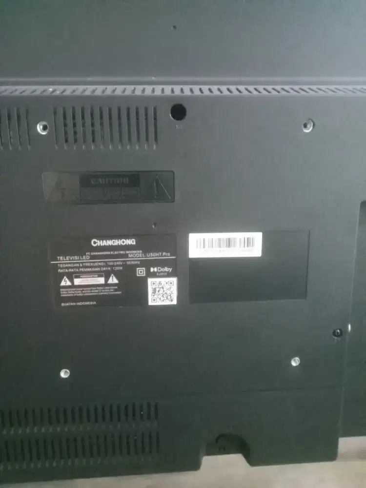 Jual tv changhong 504k google tv 120hz mulus