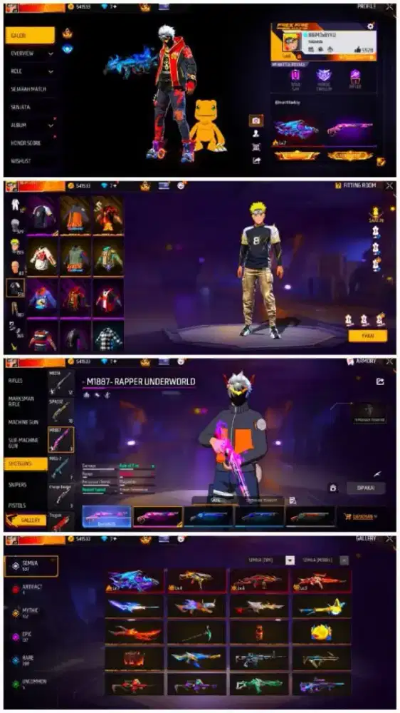 REDY AKUN STOK AKUN FF MURAH AMAN DAN TERPERCAYA MINAT CET