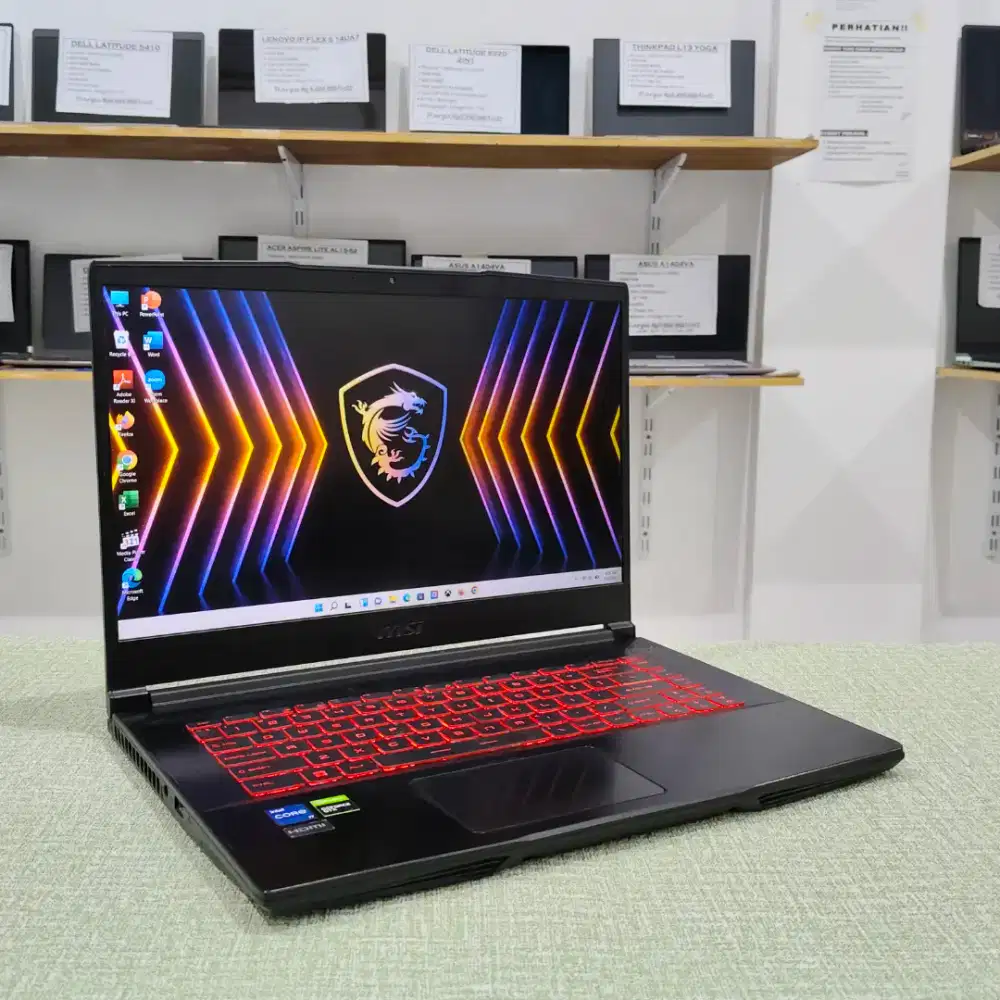 Laptop Second MSI GF 63 THIN11SC  Core I7 - 11800H (16GB / SSD 512GB)