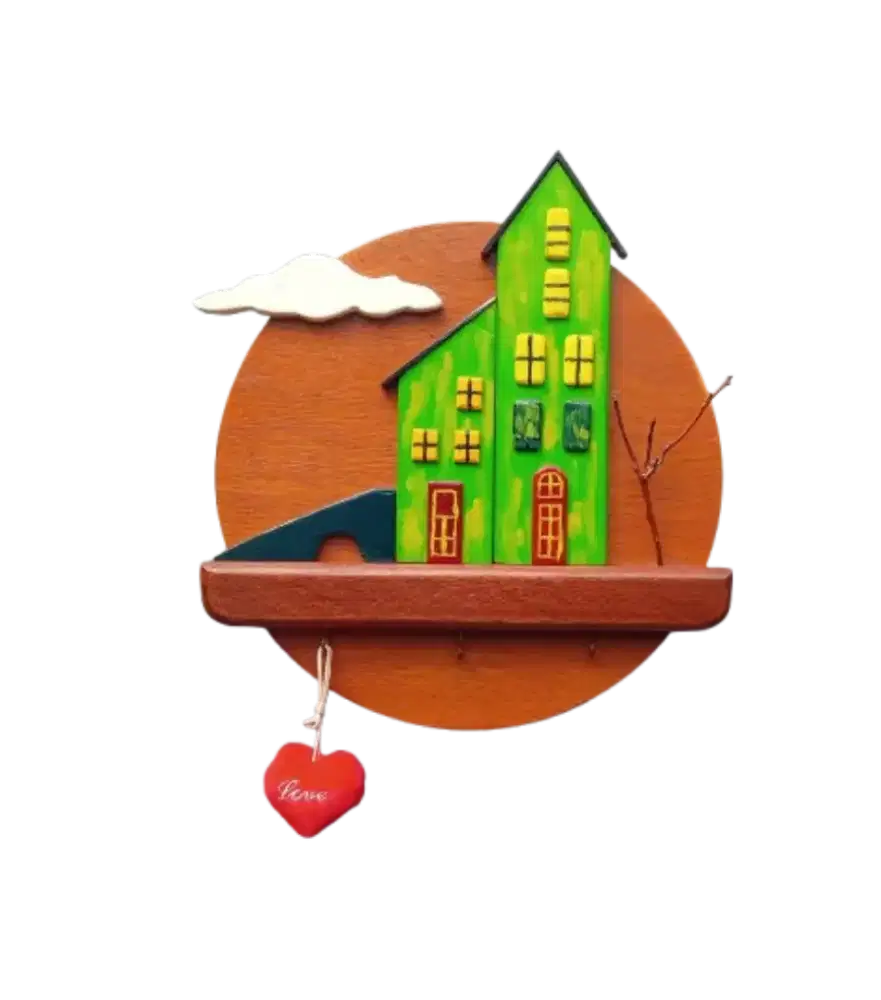 Gantungan kunci. Tempat gantung kunci. Hiasan dinding.