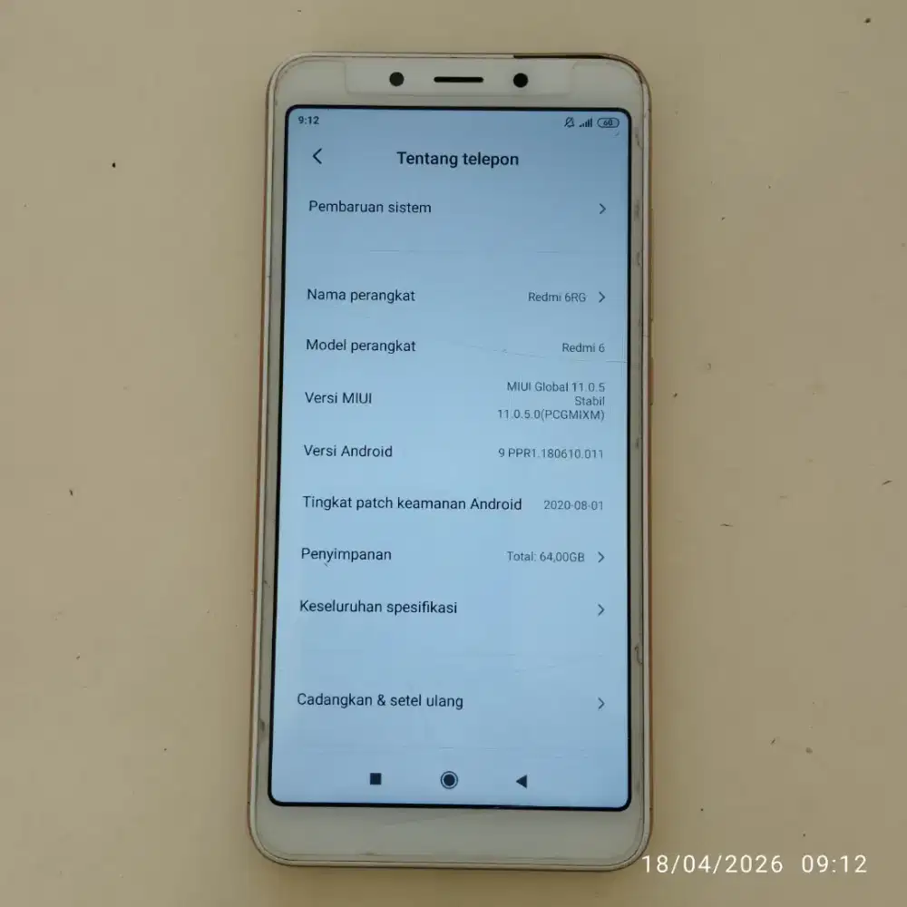 Xiaomi Redmi 6 Rose Gold 4GB 64GB