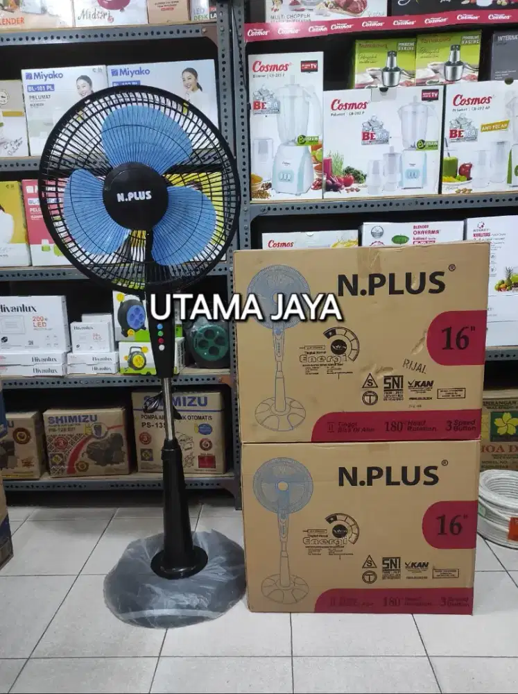 KIPAS ANGIN MURAH 16 INCH MERK N.PLUS BARANG BARU