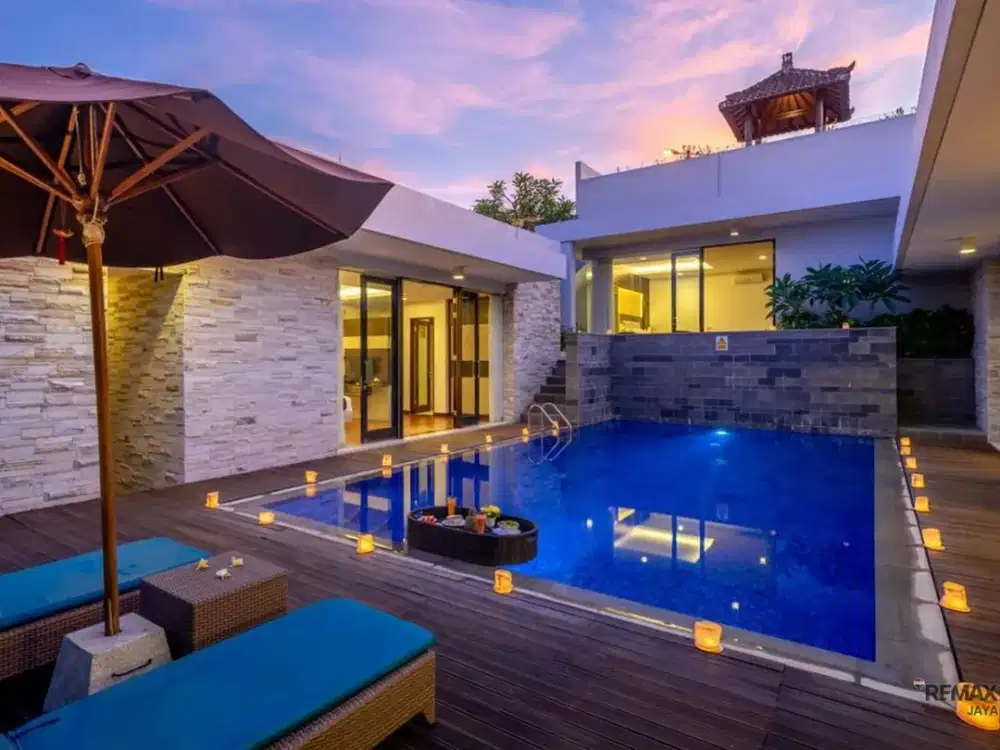 Villa Modern Unik 3 Kamar Tidur Disewakan, di Nusa Dua Area