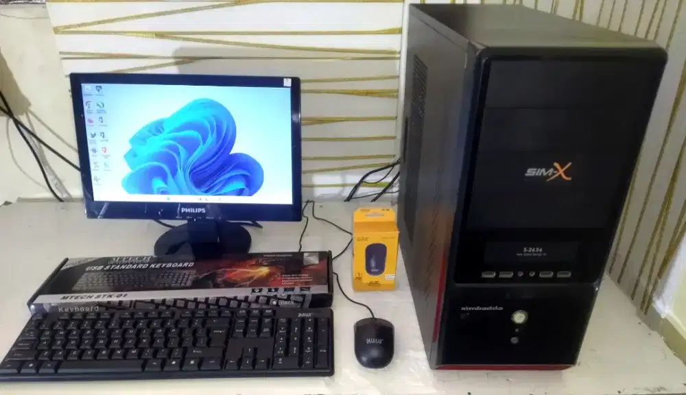 PC Komputer Fullset Core i5 Gen 4/ HDD 1Tb / Ram 8Gb/ Monitor + Wifi