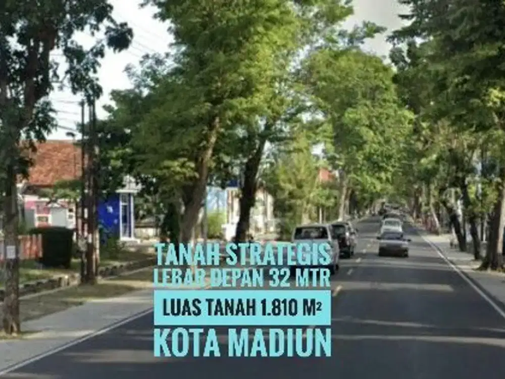 Bb// Tanah Pekarangan LD 32 mtr, Mayjen Panjaitan KOTA MADIUN Lokasi Berkelas