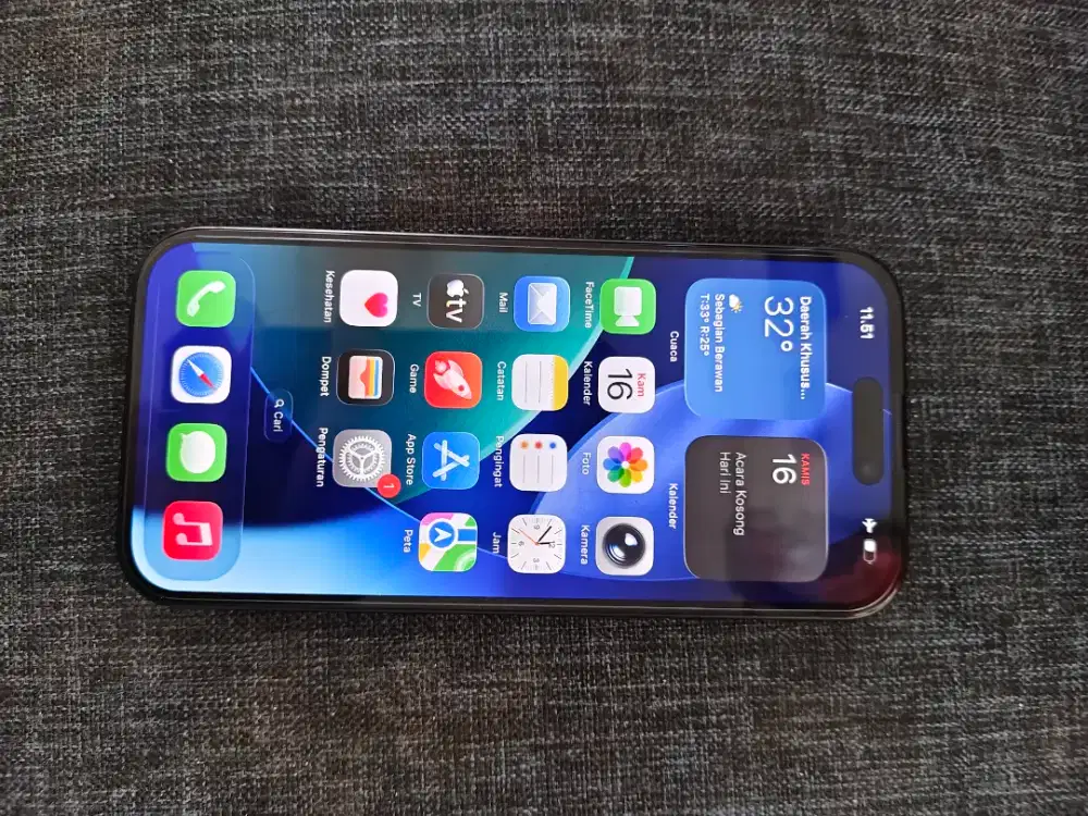 iphone 15 128 likenew fullset ori ibox masih garansi