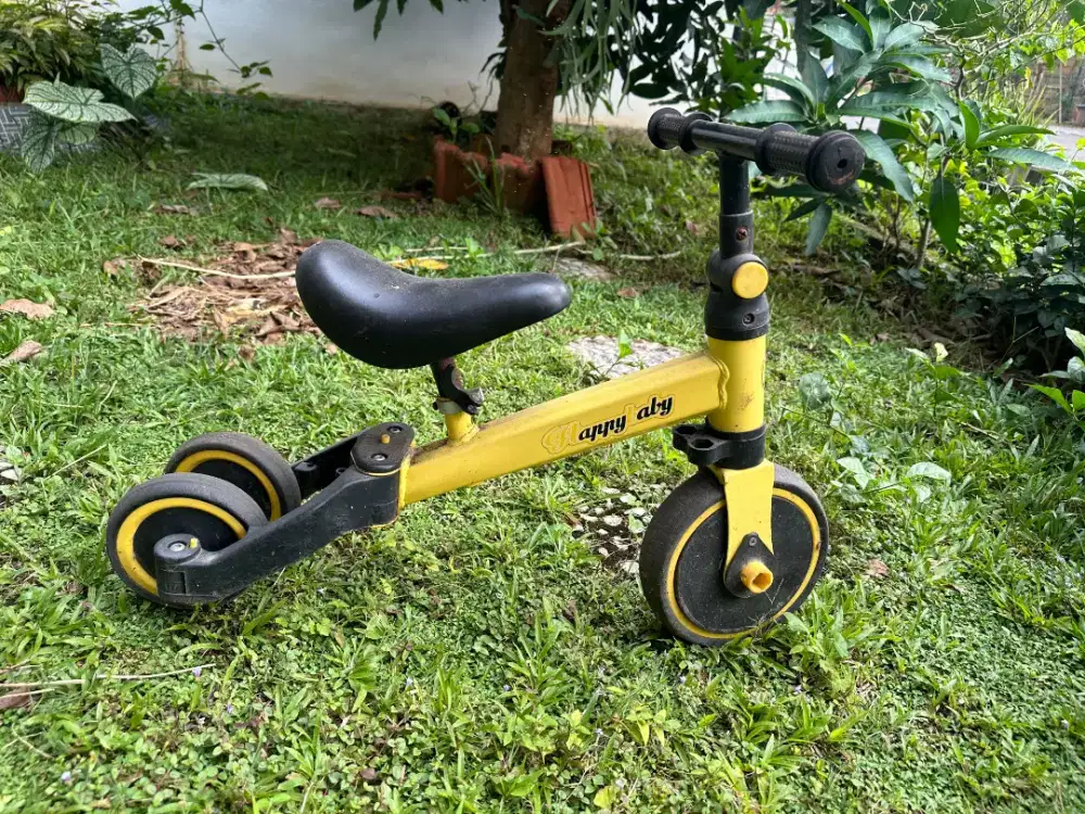 Sepeda Anak 3 Roda 2in1 Balance Bike Kuning – Murah