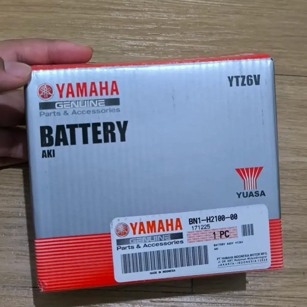 Second Baterai batere aki Yuasa kering Yamaha YTZ6V asli original YGP