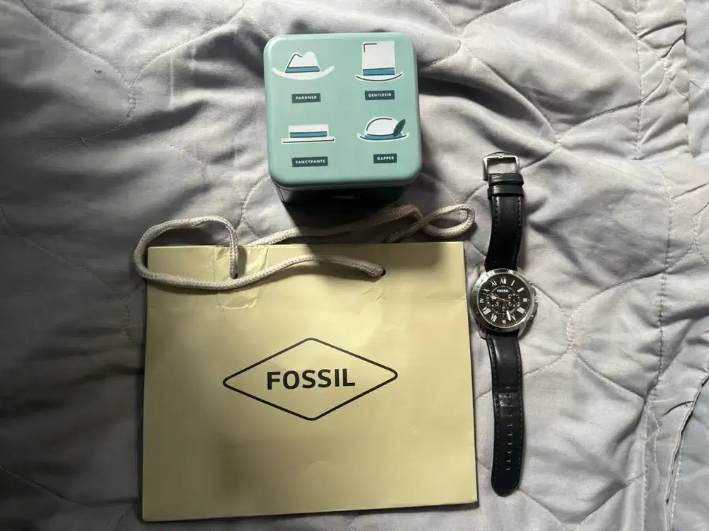 Jam Merk Fossil FS4735 strap Hitam 44mm