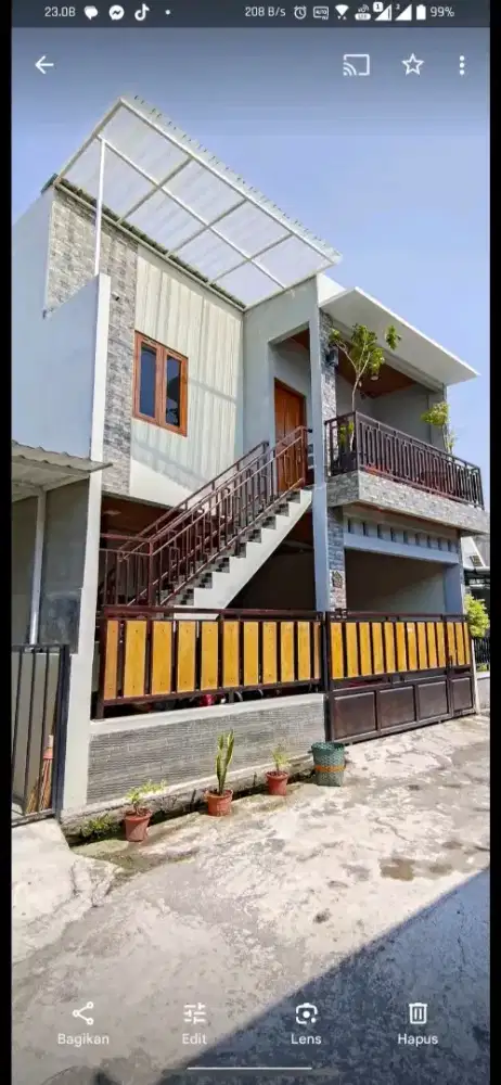 Dijual Rumah Wonorejo 2 lt L:110m