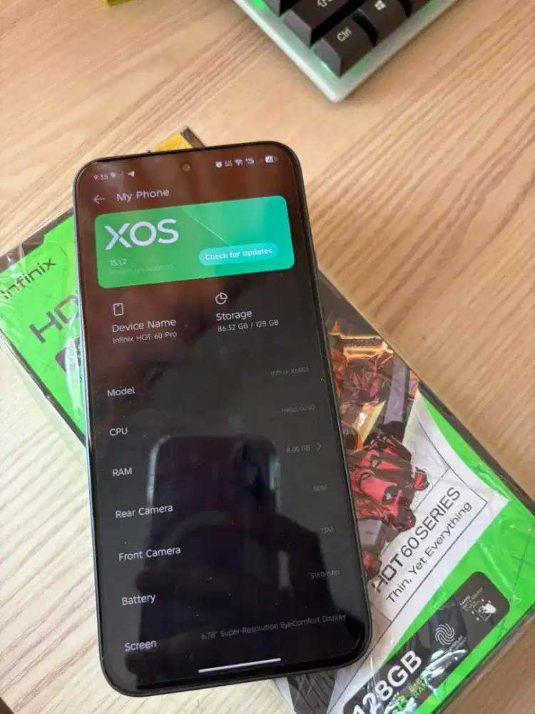 Infinix hot 60 pro 8/128 (masih garansi)