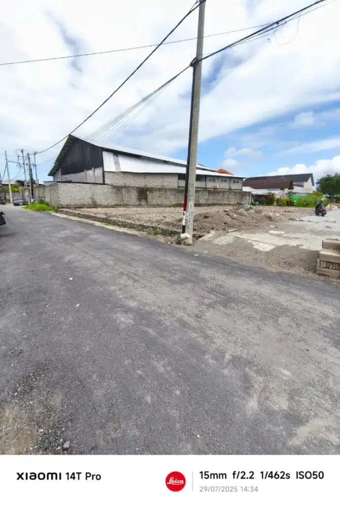 Jual tanah kosong siap bangun di Pura Demak dkt Mahendradatta Denpasar