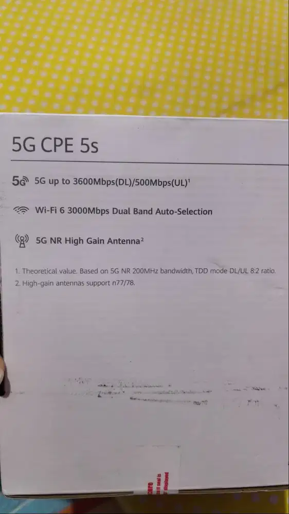 Huawei Router 5G CPE 5s (Baru dan Segel)