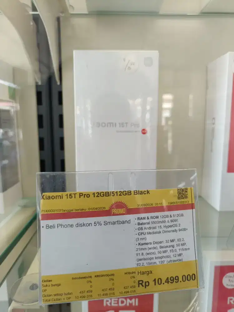 Kredit Kredivo Xiaomi 15T Pro 12/512GB Bunga 0 Tanpa Dp