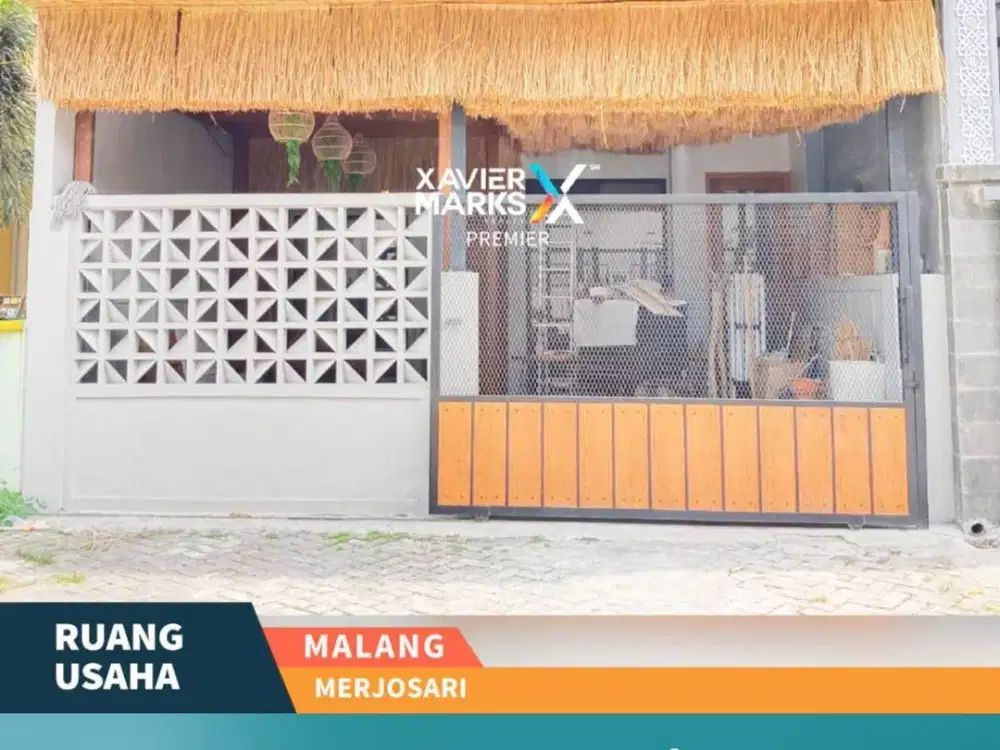 Dijual Ruang Usaha 1 Lt di Merjosari Malang Furnished Ex Caffe