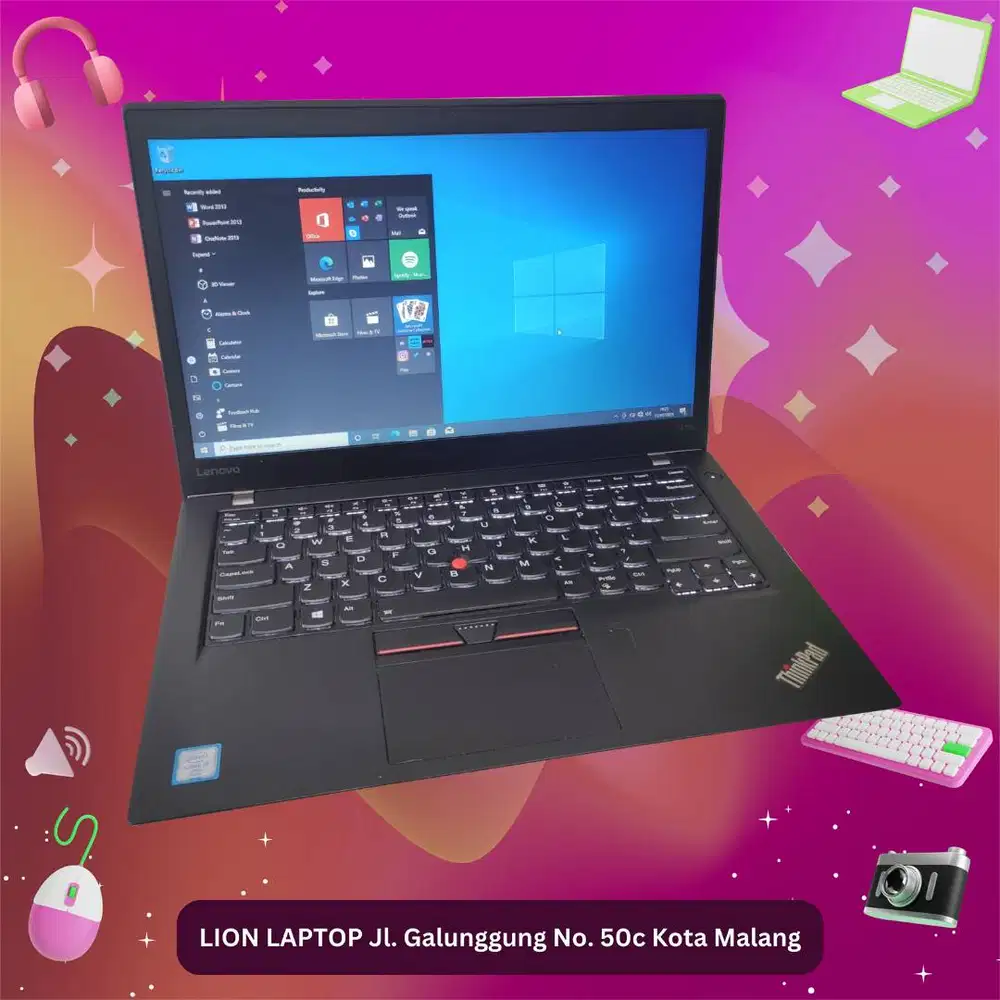 RAM 8GB SSD 256GB Core i7 SLIM Lenovo Thinkpad T470s [18|04]