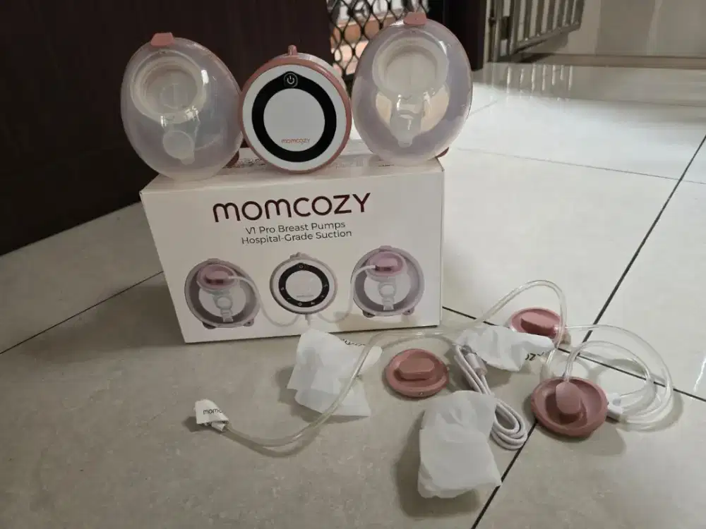 Momcozy V1 Pro Wearable Breast Pump – Double | Lengkap | Mulus