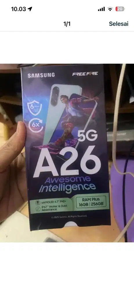 Samsung a26 new 16/256gb